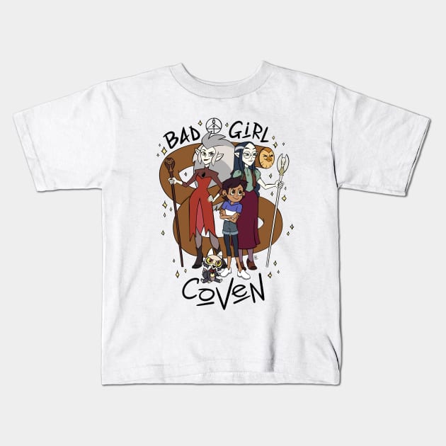 Bad Girl Coven Kids T-Shirt by Darcy Farrow